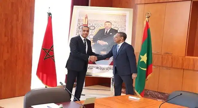 آليات الارتقاء بالتعاون محور لقاء بين حموشي ونظيره الموريتاني jpeg