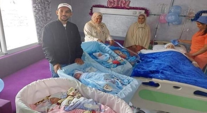 عشرينية تنجب أربعة توائم لأول مرة بالجديدة