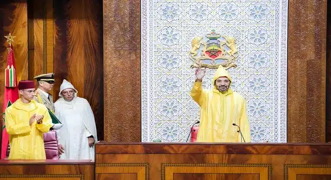 خطاب جلالة الملك بمناسبة افتتاح السنة التشريعية الثانية للبرلمان jpg