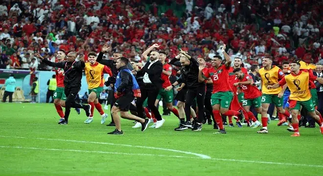 المغرب يبلغ نصف النهاية ويواصل كتابة التاريخ بفوزه على البرتغال 1 0 jpg