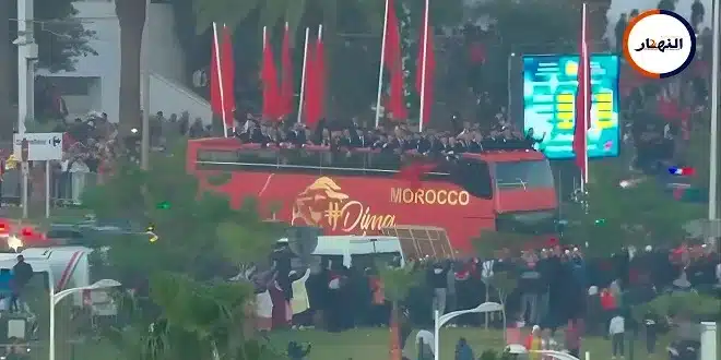 المنتخب المغربي يحظى باستقبال jpg