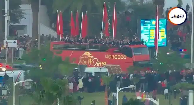 المنتخب المغربي يحظى باستقبال jpg