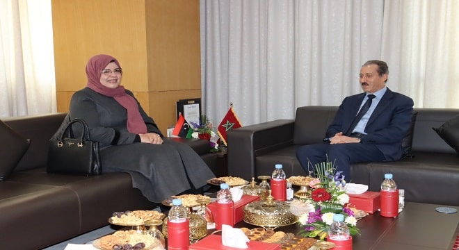 وزيرة العدل بحكومة ليبيا في ضيافة رئيس النيابة العامة