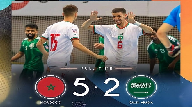 فوتصال . المنتخب المغربي يتأهل إلى نصف نهائي بطولة كأس العرب فيديو