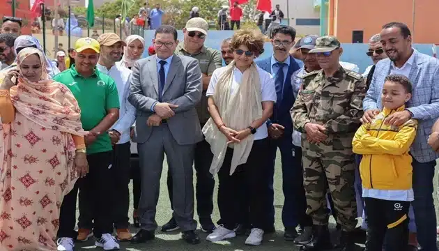 القافلة الوطنية للرياضة الجماهيرية تحط الرحال بمدينة بوجدور (2)