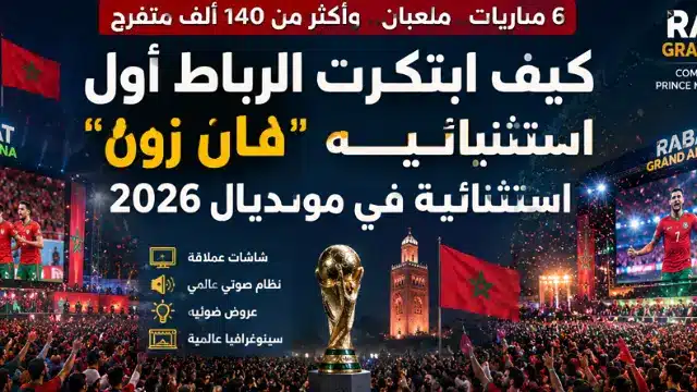 فان زون الرباط مونديال 2026 أول تجر