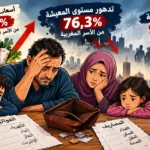 76% من الأسر المغربية تشتكي تدهور المعيشة.. الغلاء والبطالة يضعان الحصيلة الحكومية تحت المجهر رسم بياني يظهر تدهور مستوى معيشة 76,3% من الأسر المغربية وارتفاع أسعار المواد الغذائية لدى 95,9% منها وتوقع 61,3% زيادة البطالة