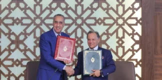 المديرية العامة للأمن الوطني والمؤسسة الوطنية للمتاحف توقعان اتفاقية شراكة لحماية الموروث الثقافي عبد اللطيف حموشي ومهدي القطبي خلال توقيع اتفاقية شراكة بين المديرية العامة للأمن الوطني والمؤسسة الوطنية للمتاحف