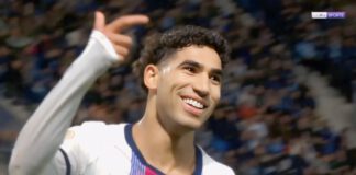 هاتريك حكيمي يقود سان جرمان لاكتساح لوهافر 5-1 ويوسع الفارق إلى أربع نقاط هاتريك حكيمي يقود سان جرمان لاكتساح لوهافر 5-1 ويوسع الفارق إلى أربع نقاط